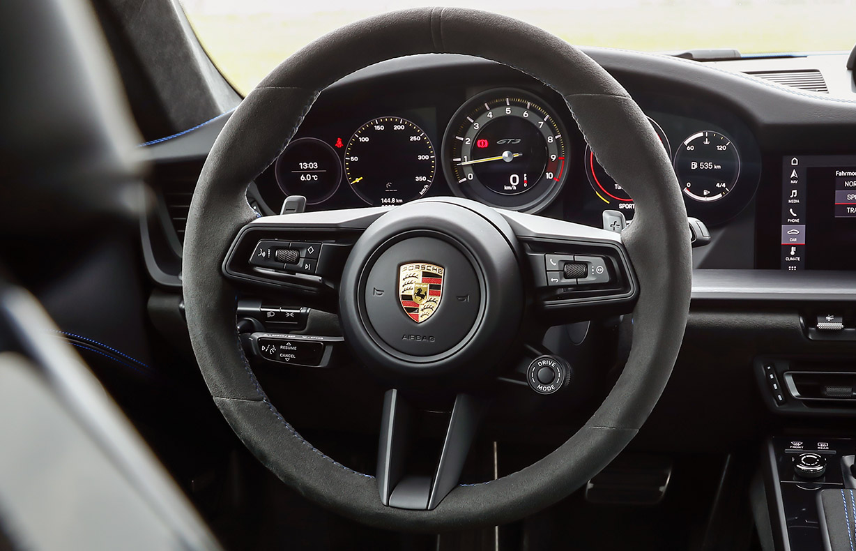 Race-Tex GT3 Steering Wheel (992) : Suncoast Porsche Parts